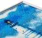 Preview: Diamond Painting Bild mit Bilderrahmen, Leuchtturm, runde Diamanten, ca. 21x25cm, Vollbild