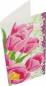 Preview: Grußkarte (Craft Buddy) Tulpen Pink Tulips Painting-Set 11x22cm