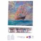 Preview: Diamond Painting Bild auf Keilrahmen gespannt, Thomas Kinkade  - Courageous Voyage, runde Diamanten, ca. 30x30cm, Vollbild