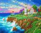 Preview: Crystal Art Kit, auf Keilrahmen gespannt, Thomas Kinkade, Victorian Light, runde Steine, ca. 50x40cm, Vollbild