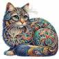 Preview: Diamond Painting Bild, Katze, Strass-Diamanten, ca. 25x25cm, Teilbild, gut für Anfänger geeignet