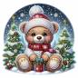 Preview: Diamond Painting Bild, Teddy, Strass-Diamanten, ca. 25x25cm, Teilbild, gut für Anfänger geeignet