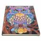 Preview: Notizbuch zum Painten, Eule, bunt, Strass, ca. 14x20cm, blanko
