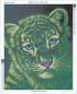 Preview: Schim Schimmel, Green little Tiger, round stones, approx. 60x75cm, 45 colours, full picture