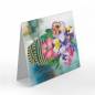 Preview: Grußkarten-Set mit 8 Motiven, Blumen, Painting-Set komplett mit runden Steinchen