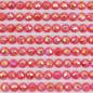 Preview: AB stones, round, (iridescent), 349, Coral Dark, 200 pcs.