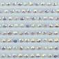 Preview: AB Steine, rund, (Irisierend), 762, Pearl Grey very light, 200 Stück