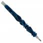 Preview: Pen for Diamond Painting, curved, dark blue, acrylic, hand-turned with multiple attachments, wax necessary