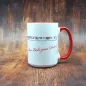 Preview: 1 Tasse mit Logo Diamond Painting Deutschland - roter Rand / Griff