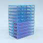 Preview: Trabricks, 7x5cm - Blue combination of tray and storage box, hinged lid, can be closed tightly