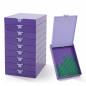 Preview: Trabricks, 10x7cm - Lila combination of boat and storage box, hinged lid, can be closed tightly