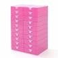 Preview: Trabricks, 7x5cm - Pink Kombi aus Schiffchen und Aufbewahrungsdose, Klappdeckel, fest verschließbar