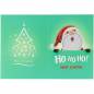 Preview: Weihnachtskarte Weihnachtsmann Ho Ho Ho, Painting-Set komplett mit runden Steinchen