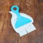 Preview: Diamond Painting Kit hand brush set small, blue, 14.5x9.6cm, craft brush, dusting brush, dustpan