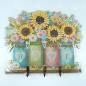 Preview: Diamond Painting Hakenleiste, Sonnenblumen HOME