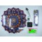 Preview: Diamond Painting Wanduhr auf Holz, 29cm
