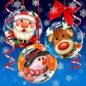 Preview: Diamond Painting picture, Christmas balls, angular stones, approx. 50x50cm, 50 colours, full image