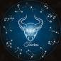 Preview: Zodiac Sign Taurus, Glow In The Dark – Night Glow, Square Stones, 60x60cm, 45 Colours, Full Image