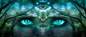 Preview: Diamond Painting Bild, Augen, runde Steinchen, ca. 50x120cm, 60 Farben, Vollbild