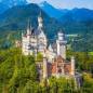 Preview: Diamond Painting Bild, Schloss Neuschwanstein, 70x70cm, 50 Farben, runde Steine, Vollbild