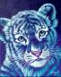 Preview: Schim Schimmel, Blue little Tiger, eckige Steine, ca. 60x75cm, 45 Farben, Vollbild