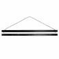 Preview: Magnetic strip set for diamond painting pictures, high load capacity, 40 cm, black, solid wood