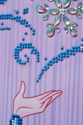 Diamond Painting picture, Disney, Elsa (Frozen), 57x80cm, round stones, partial picture
