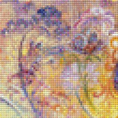 Preview: Josephine Wall, Blue Bird, 112x89cm, 248 Colours, round Stones, Full Image