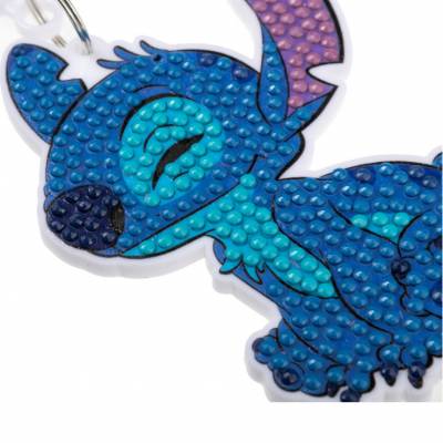 Preview: Schlüsselanhänger, Stitch, Painting-Set komplett runden Steinchen, Taschenanhänger
