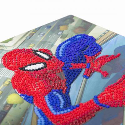 Greeting card (Craft Buddy) "Spiderman ", Marvel, Painting-Set 18x18cm