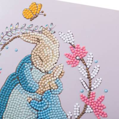 Preview: Grußkarte (Craft Buddy) Peter & Mrs Josephine Rabbit Painting-Set 18x18cm