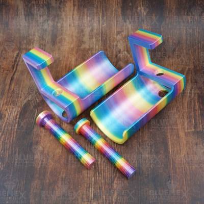 Preview: Bildaufroll-Vorrichtung, Tischklemme, regenbogen, 3D Druck, XXL - Groß für Diamond Painting Bilder
