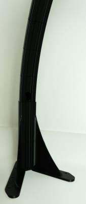 Bogenleuchte / Bogenlampe, Halbmond (ohne LED), 94 x 57,8 cm, schwarz