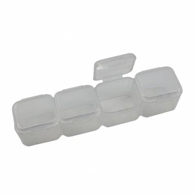 Sortierbox, 56 Fächern, aufgeteilt in 2x7 Reihen mit 4 Boxen fest verschließbare Deckel