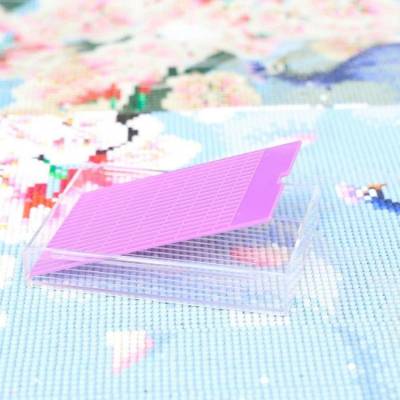 Schiffchen-Set mit Wechselplatte, lila, Kombi aus Schiffchen und Aufbewahrungsdose, fest verschließbar