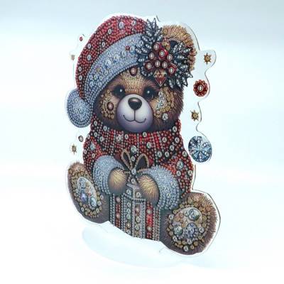 Preview: Großer Diamond Painting Teddy Aufsteller, 23cm x 21cm