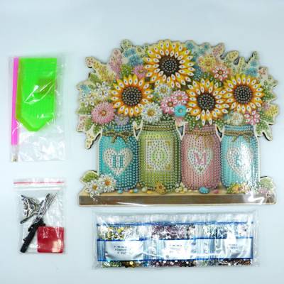Diamond Painting Hook Rack, Sunflowers HOME