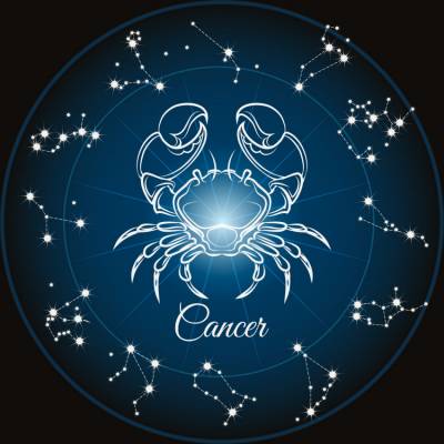 Zodiac Sign Cancer, Glow In The Dark – Night Glow, Square Stones, 60x60cm, 45 Colours, Full Image