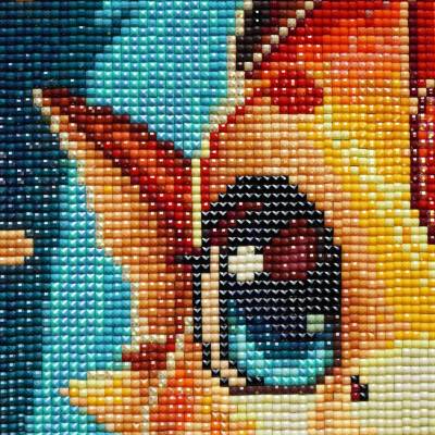 Michaela Klimes, autumn dragon, square Stones, 50x50cm, 61 Colors incl. AB & Fairy Stones, Full Picture