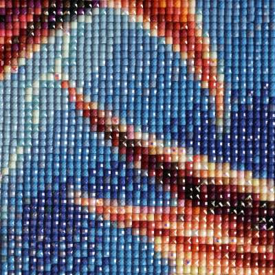 Anne Stokes, Dragon Fury, 60x90cm, 80 Farben inkl. AB & Feensteine, eckige Steine, Vollbild