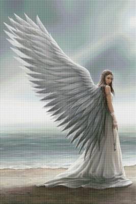 Preview: Anne Stokes, Spirit Guide, 100x150cm, 79 Farben inkl. AB & Feensteine, eckige Steine, Vollbild