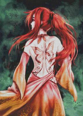 DrakeTurtle, Fairy Wings, eckige Steine, ca. 65x90cm, 65 Farben, Vollbild