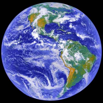 NASA - The Earth, 80x80cm, 90 colours, round stones, full image