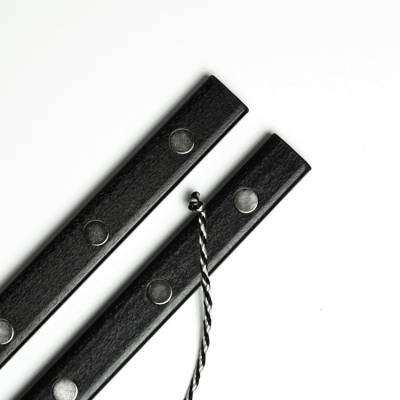 Preview: Magnetic strip set for diamond painting pictures, high load capacity, 40 cm, black, solid wood