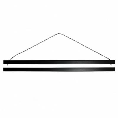 Preview: Magnetic strip set for diamond painting pictures, high load capacity, 40 cm, black, solid wood Preview: Magnetic strip set for diamond painting pictures, high load capacity, 40 cm, black, solid wood
