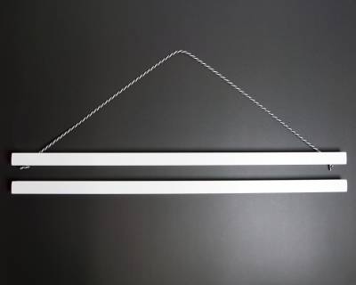 Magnetleisten-Set für Diamond Painting Bilder, hohe Tragkraft, 50cm, weiß, Vollholz