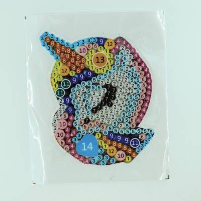 Schlüsselanhänger, Einhorn, Painting-Set komplett mit Strass, AB und Sondersteinchen