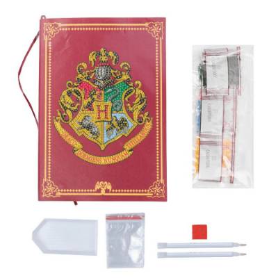 Diamond Painting Hogwarts Annual Planner, round diamonds, approx. 14x21cm, partial image