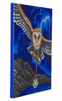 Diamond Painting Bild mit LED Beleuchtung, Heart of the Storm, runde Diamanten, ca. 50x40cm, Vollbild