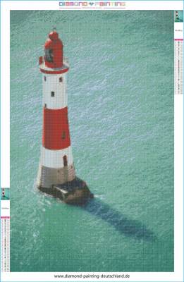 Diamond Painting Picture, Guardians Of The Sea, Round Rhinestone Diamonds, 35 Colours, Approx. 50x80cm, Full Picture